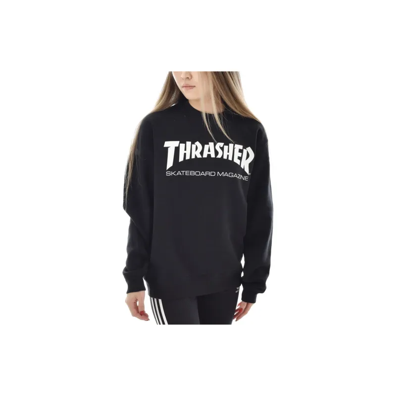 Thrasher Crew Neck Regular Sweatshirt Japan Version Unisex Black-1