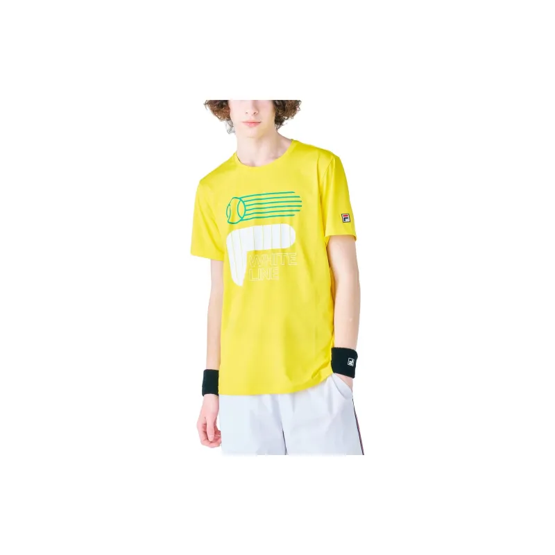 FILA T Shirts Men Yellow-2