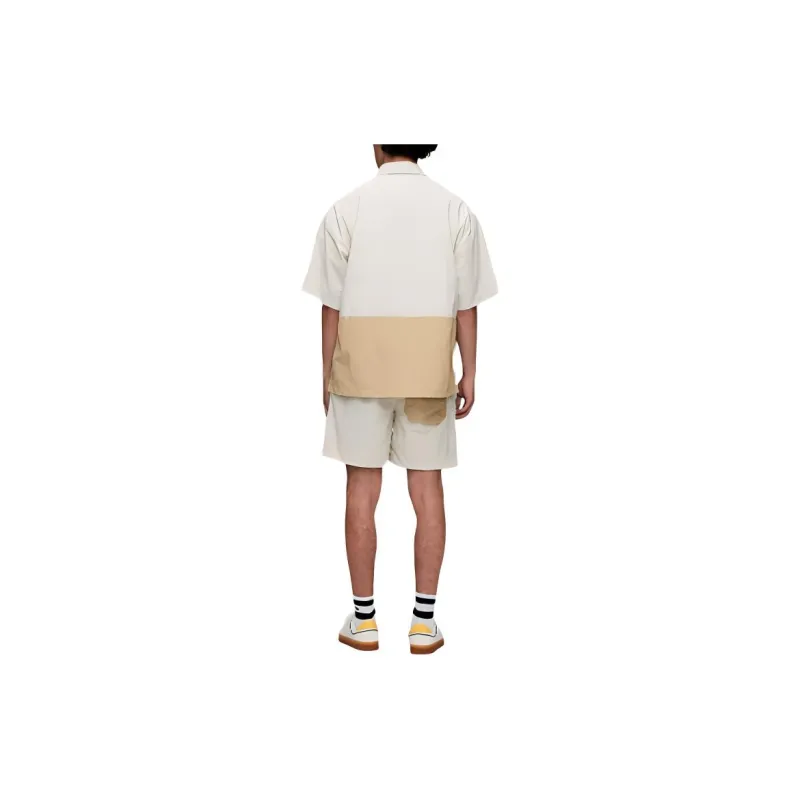 Tommy Hilfiger TJM SKATE FIT COLORBLOCK SHACK Shirt Men's Beige-3