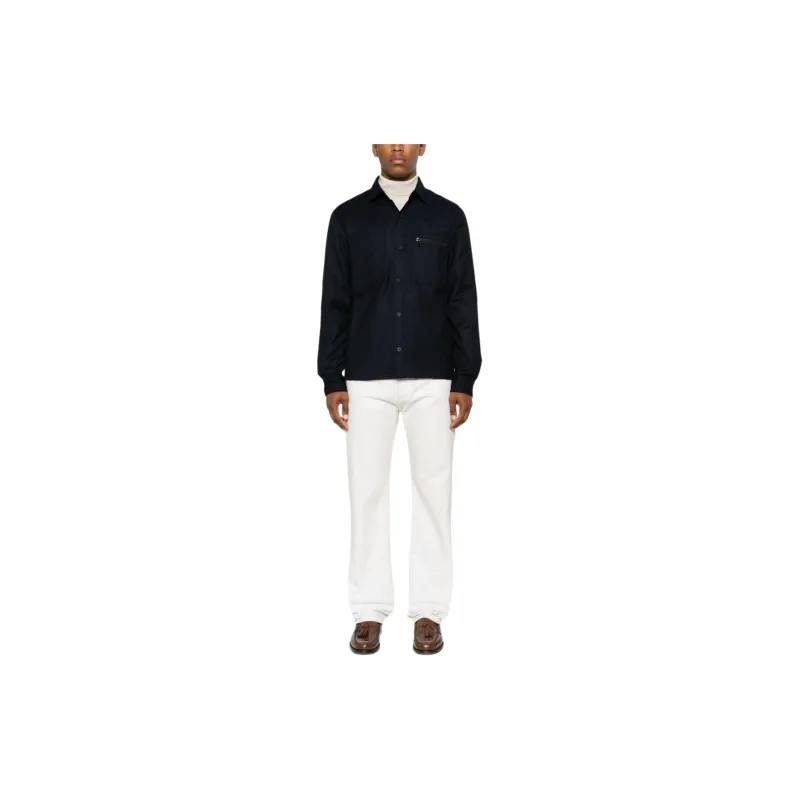 Ermenegildo Zegna Buttoned Long Sleeved Overshirt-2