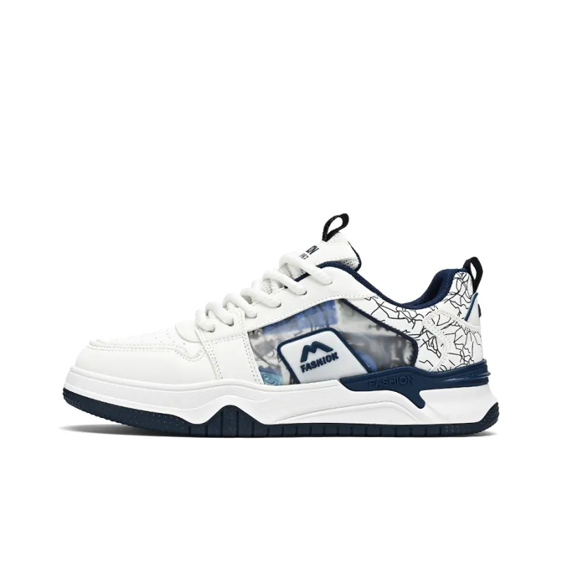 Yalu Fashion Trend Non slip Lightweight Low Top Skateboard Shoes Men's-5