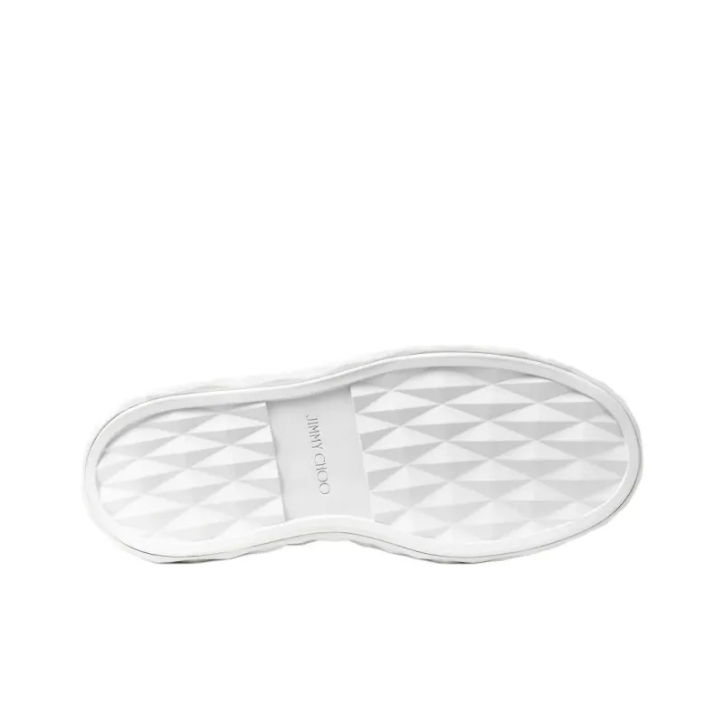 Jimmy Choo Maxi/F II Low Top Skateboard Shoes Women's White-5