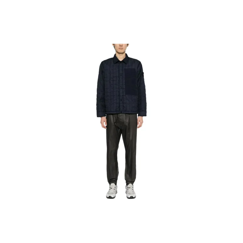 STONE ISLAND Compass appliqué Quilted Jacket-1