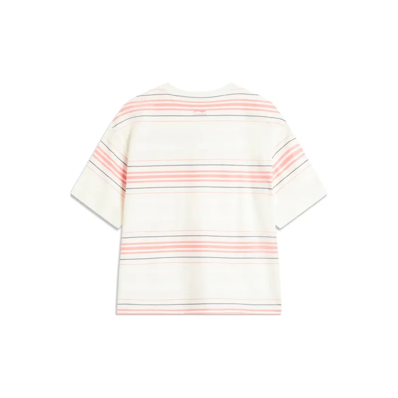 LiNing Sports Lifestyle Collection Sports Trendy Collection T Shirt Women's Ivory-1