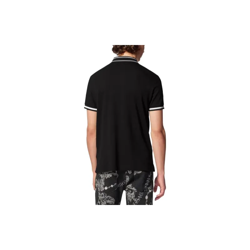 VERSACE Logo print Polo Shirt-3