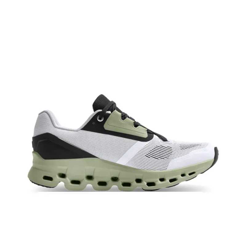 On Running Cloudstratus White Black Sage Women's-1