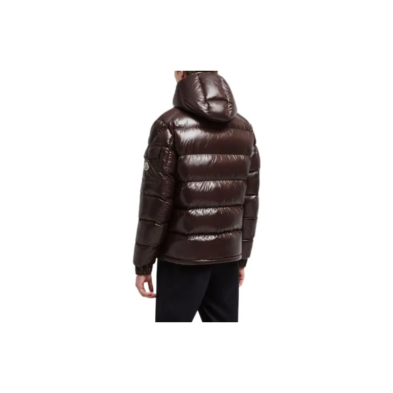 Moncler Maya Hooded Puffer Shiny Jacket-2