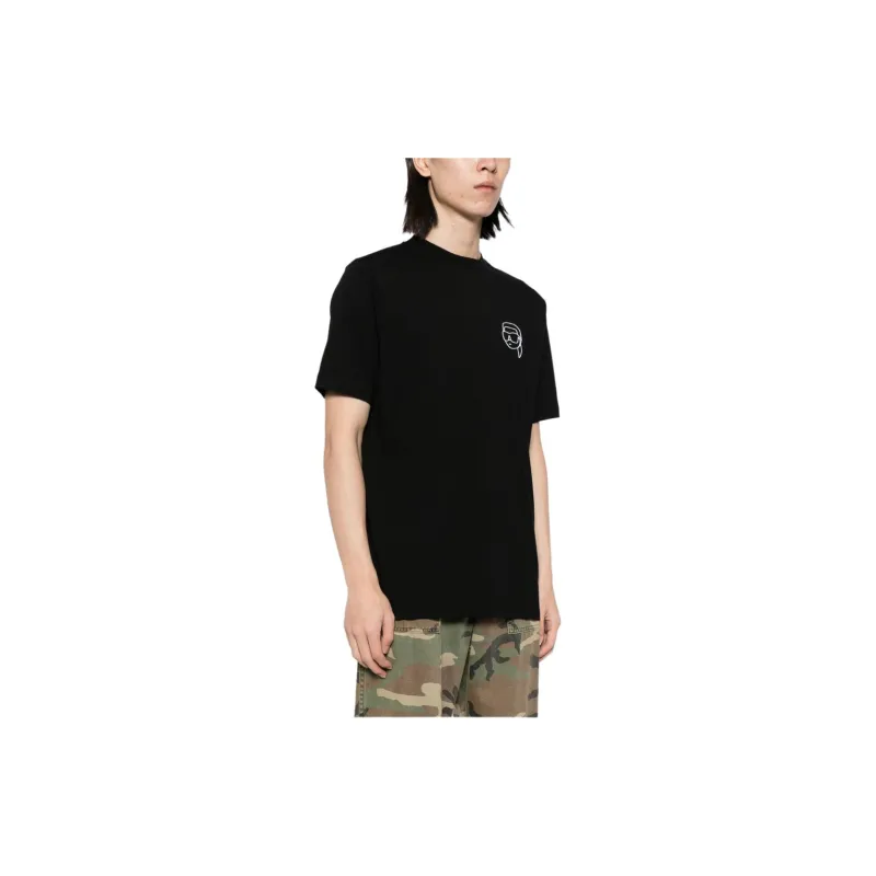 KARL LAGERFELD / Karl Lagerfeld Jeans Ikonik Outline Organic cotton T shirt-3