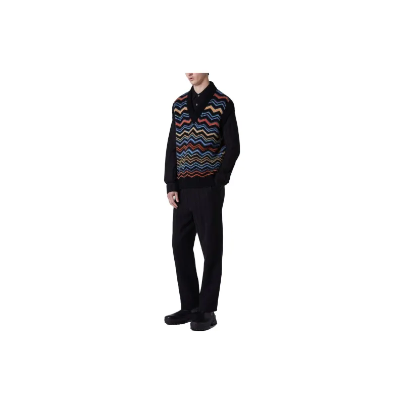 MISSONI Tank Tops Men Black-3