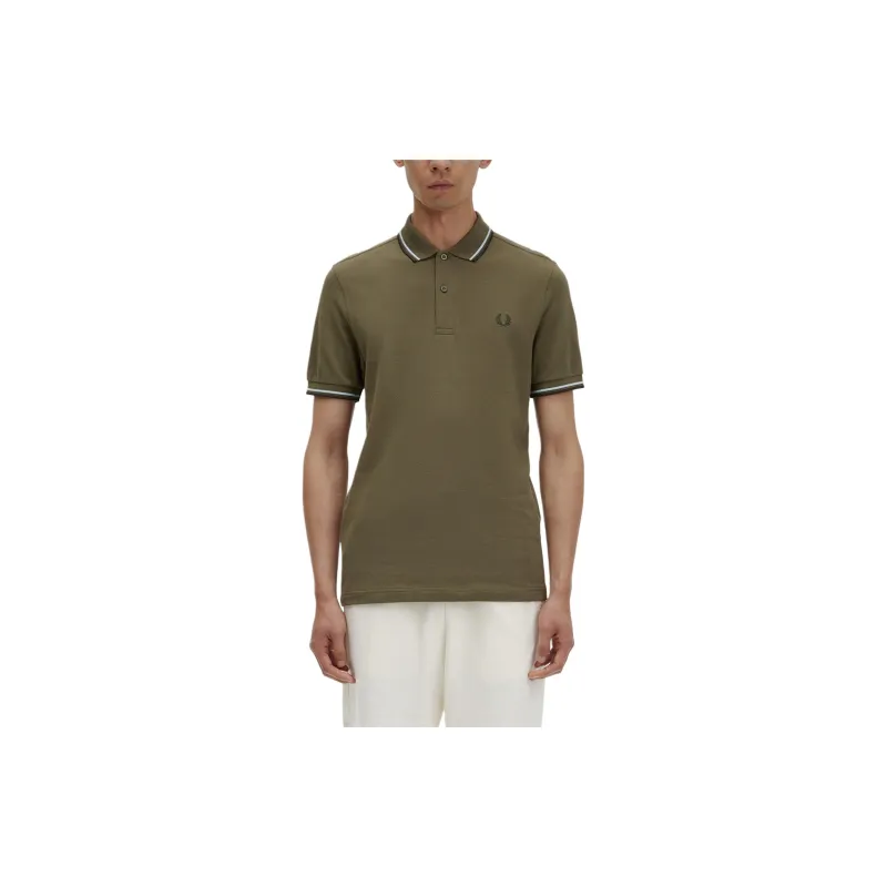 FRED PERRY Polo Shirt Men's Dark Green-2