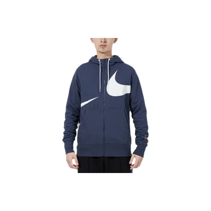 Nike Jackets Men Navy Blue-2