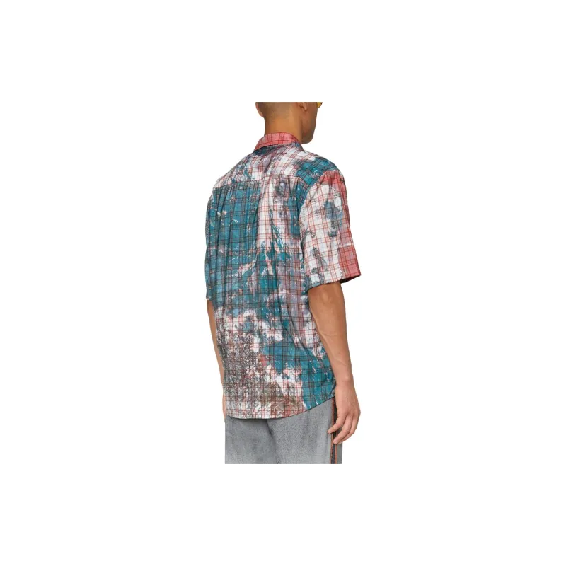 DIESEL S Umbe Ssl Globe Checked Shirt-2