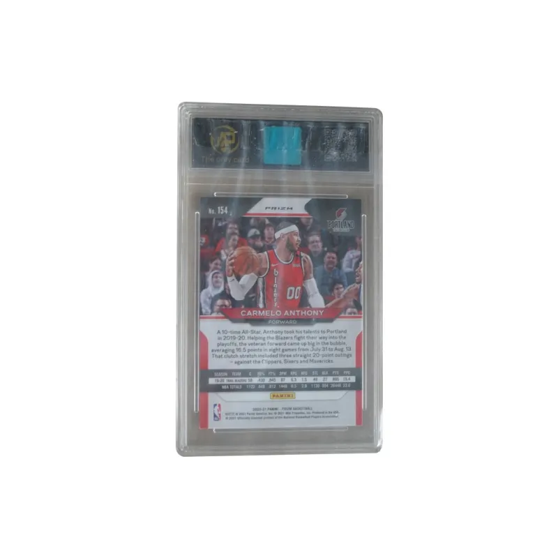 PANINI 2020-21 Prizm Carmelo Anthony Frost Ice Holographic Card RPA 9.5 Points Graded Cards 1 Pc-1