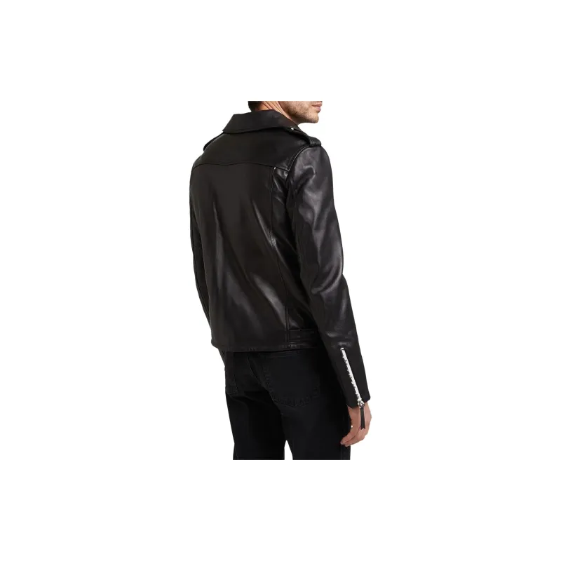 Giuseppe Zanotti Leather Jackets Men Black-2