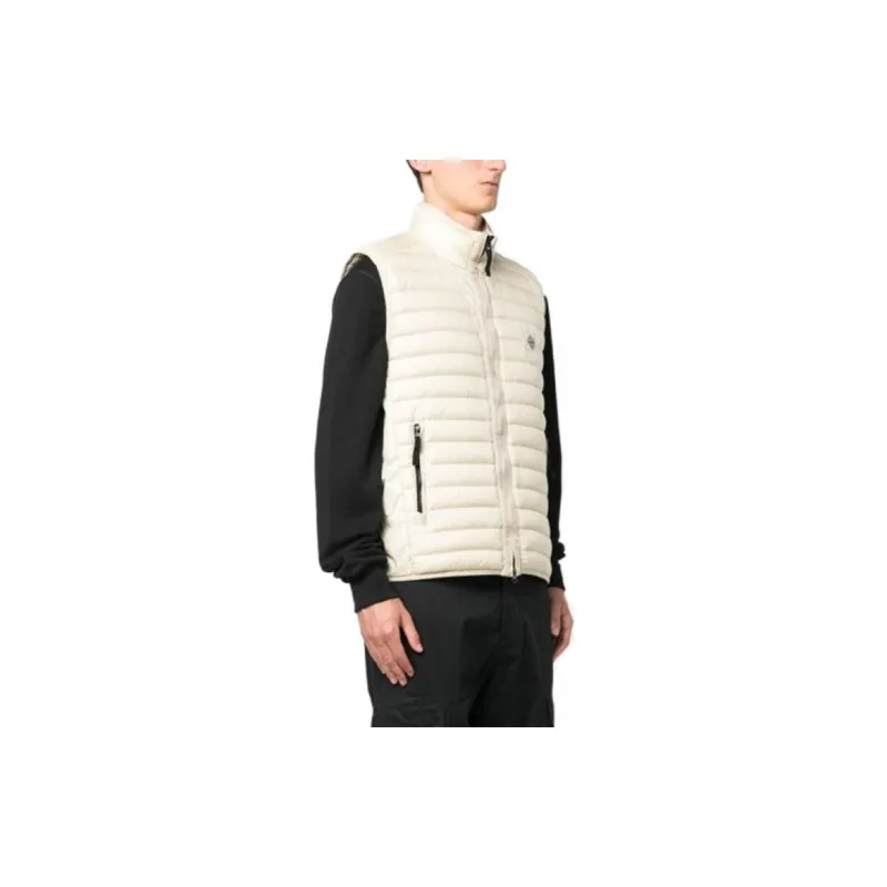STONE ISLAND Vests Men White-3