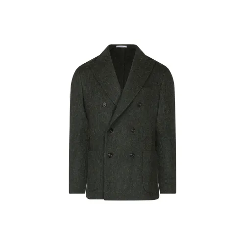 Boglioli Business Suits Men Green