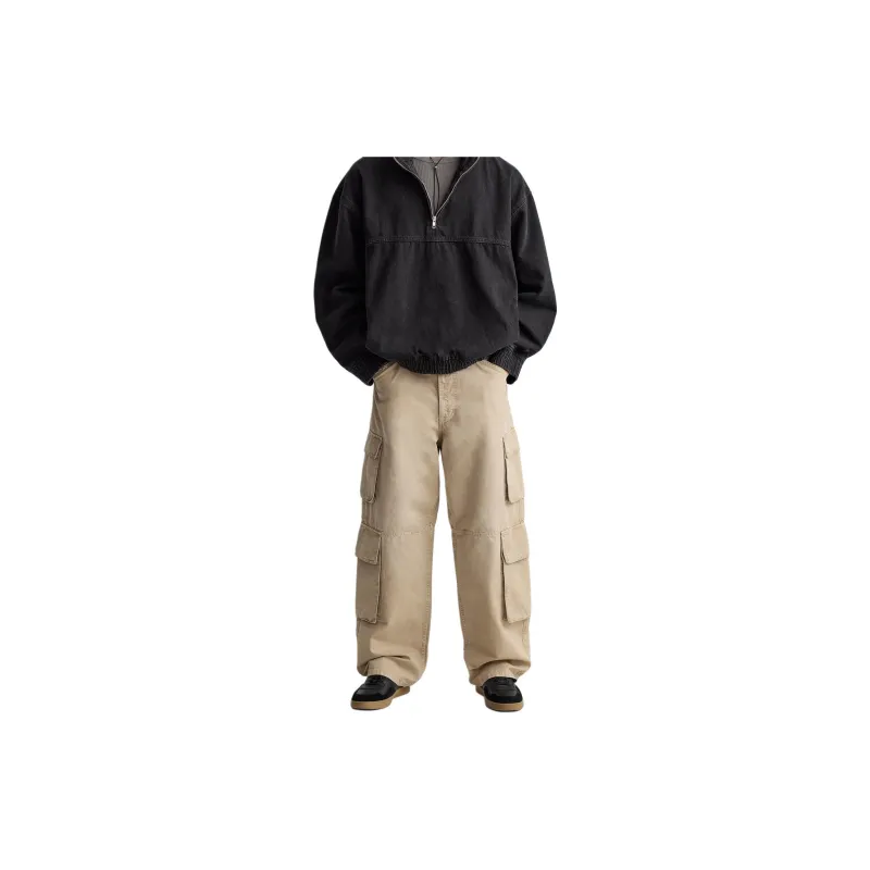 ZARA Casual Pants Men Beige-2