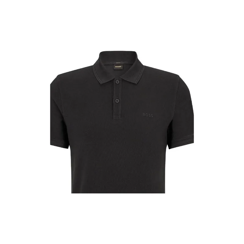 HUGO BOSS Polo Shirts Men Black-4