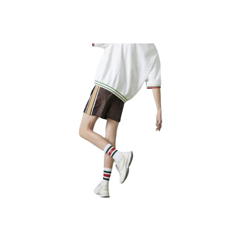 GUCCI Swimming Shorts Men's Dark Brown-3