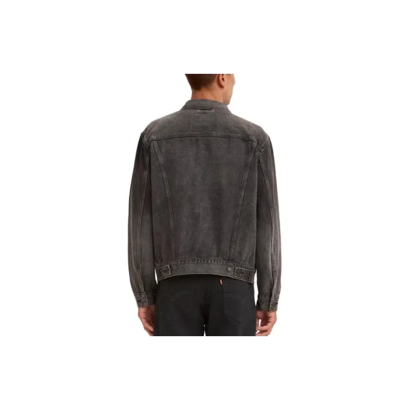 Levis Denim Jackets Men Black-2