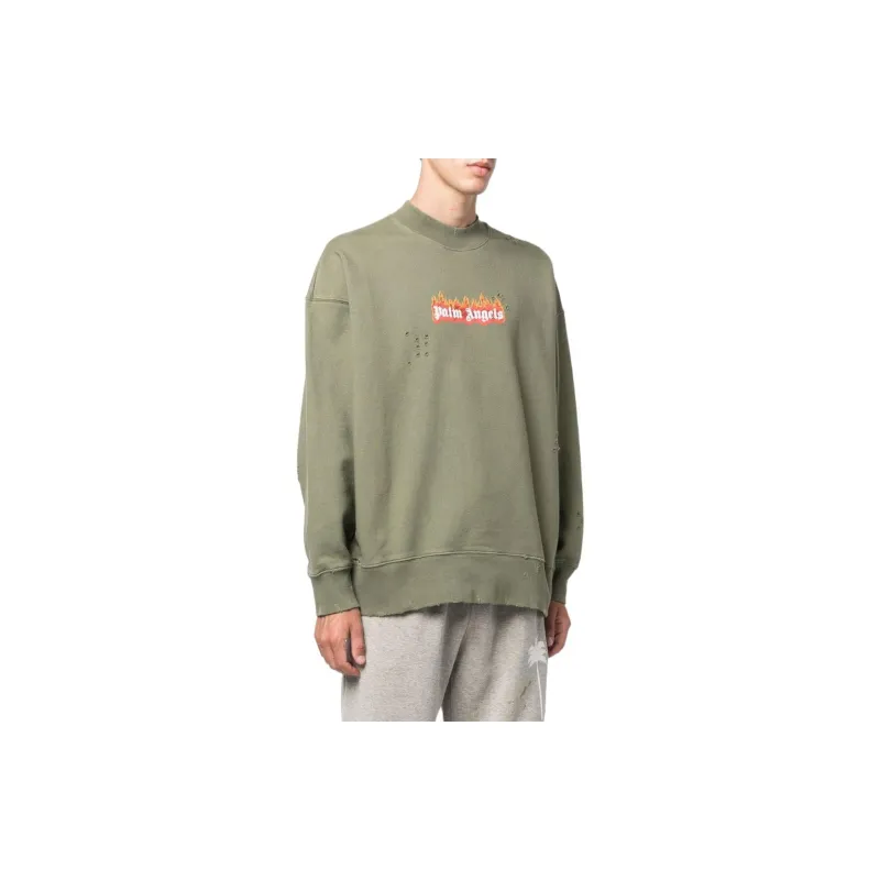 PALM ANGELS Burning Logo Sweatshirt-3