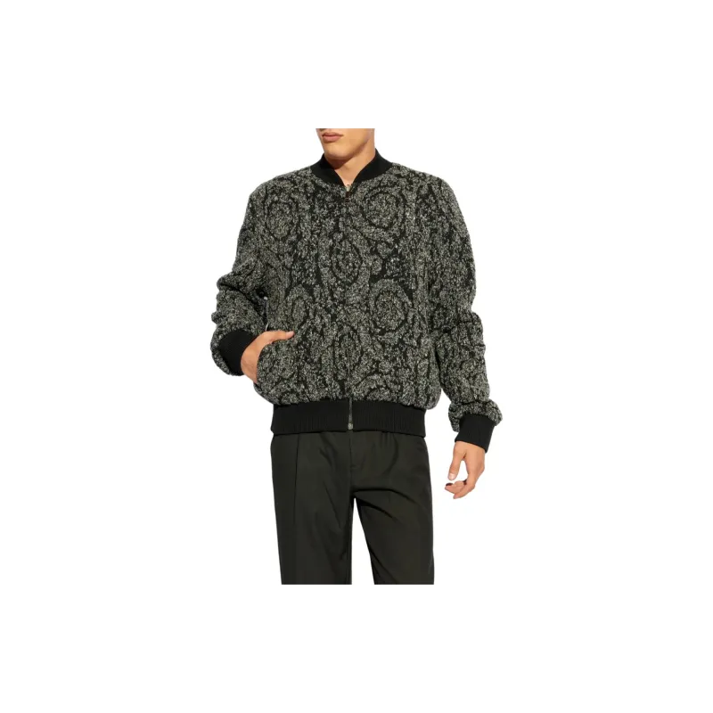 VERSACE Reversible Zipped Bomber Jacket-2