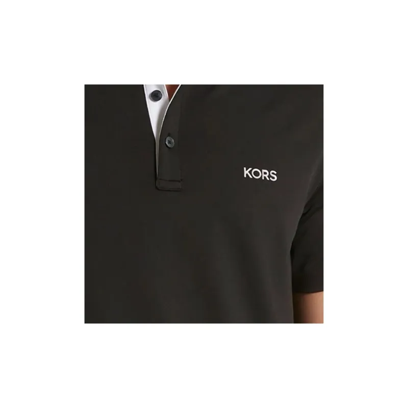 MICHAEL KORS SS24 Polo Shirt Men's Black-3