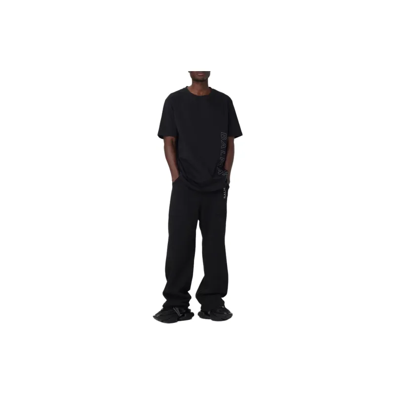 BALMAIN T Shirts Men Black-2
