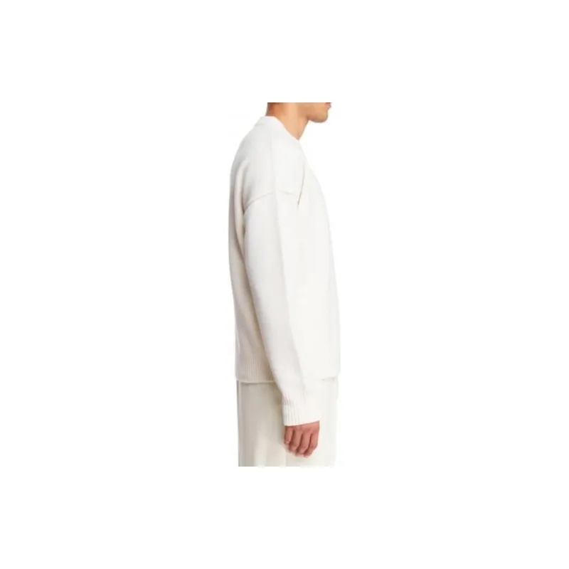 Ami Paris Logo Detailed Crew Neck Jumper-3