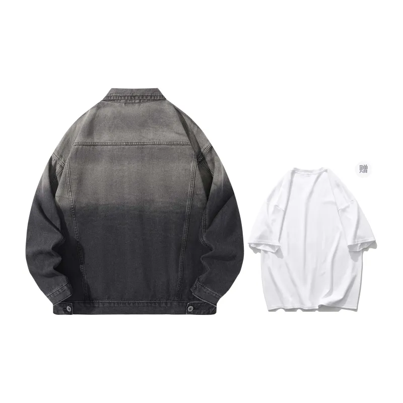 A.X.S.K Denim Jackets Unisex-3
