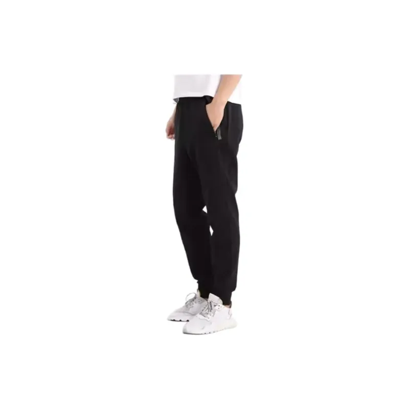 Adidas Knitted Sweatpants Men Black-4
