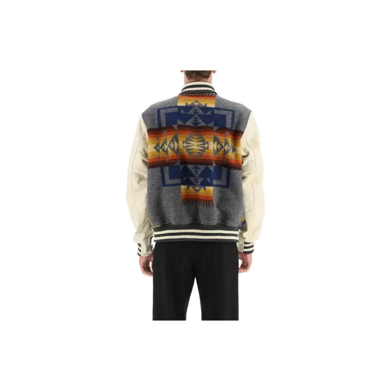 JUNYA WATANABE Pendleton Varsity Button-Up Jacket-2