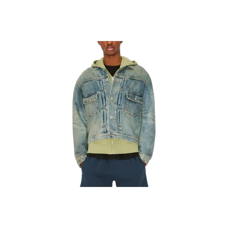 KENZO Button Up Denim Trucker Jacket-3