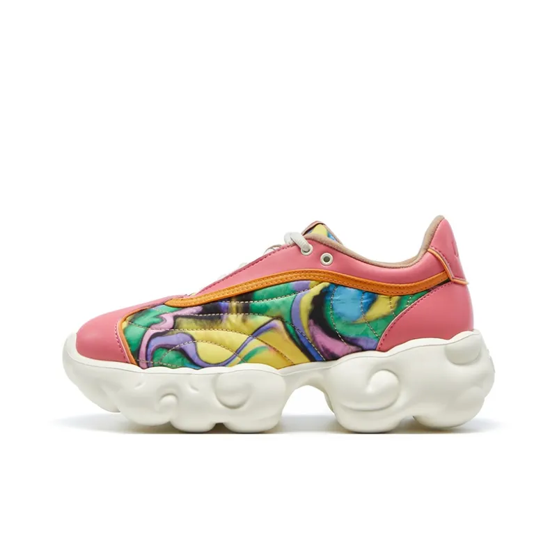 U.IN Painted Travel Cloud Collection Low Top Chunky Sneakers Women's-35