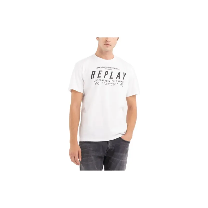 REPLAY T-Shirts Men White-1
