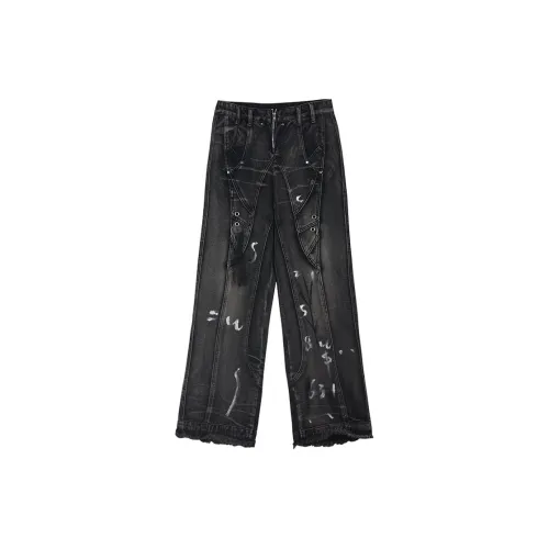 EOEI Jeans Women's Black Gray