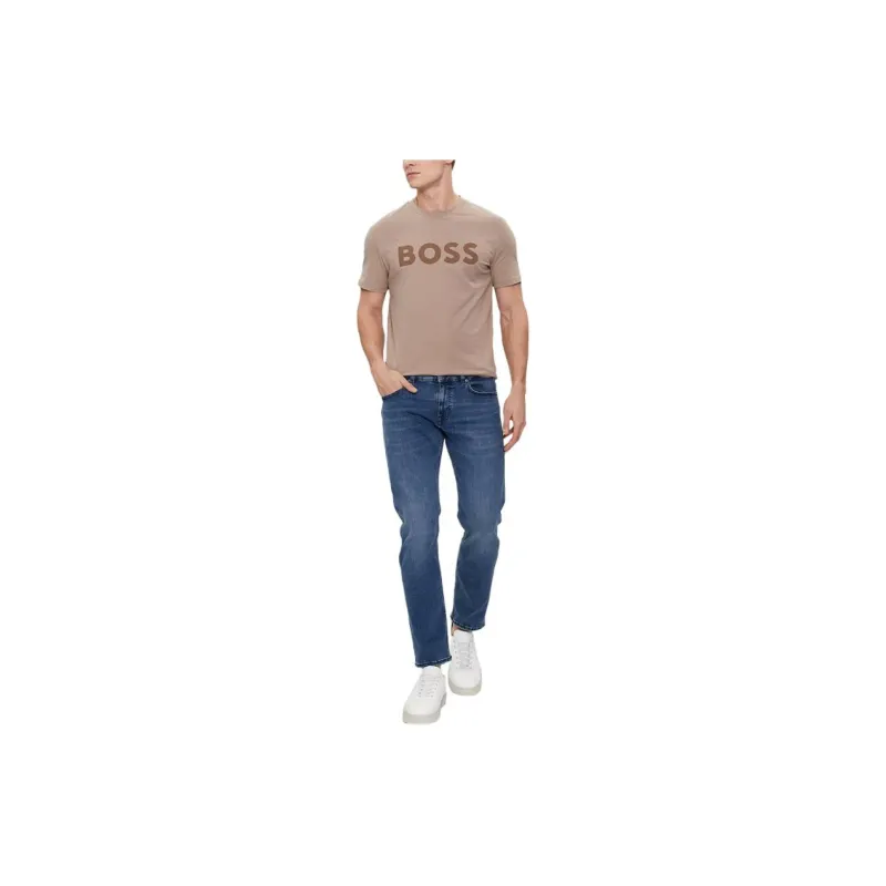 HUGO BOSS Logo Printed Crewneck T Shirt-2