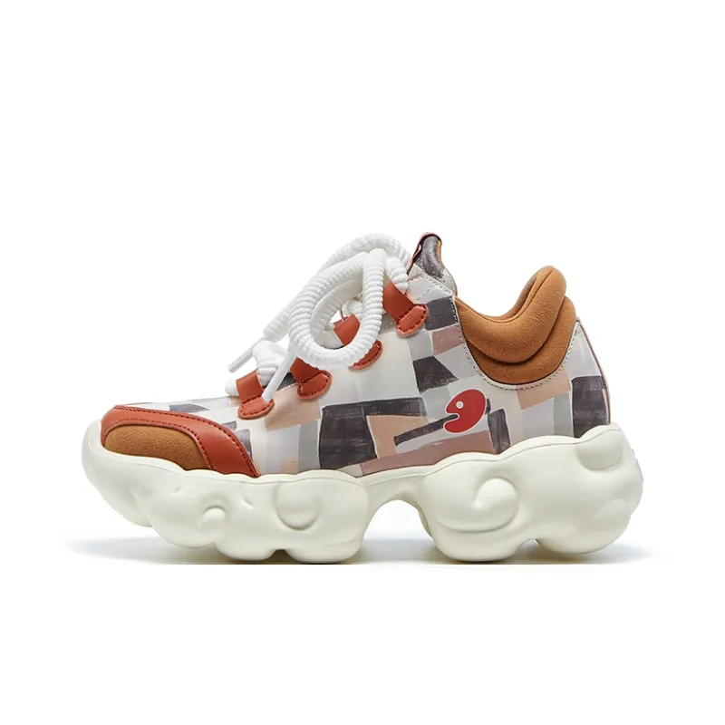 U.IN Painted Travel Cloud Collection Low Top Chunky Sneakers Women's-7