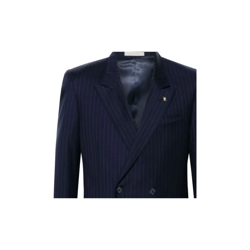 CORNELIANI S130s Pinstripe Double-breasted Suit-5