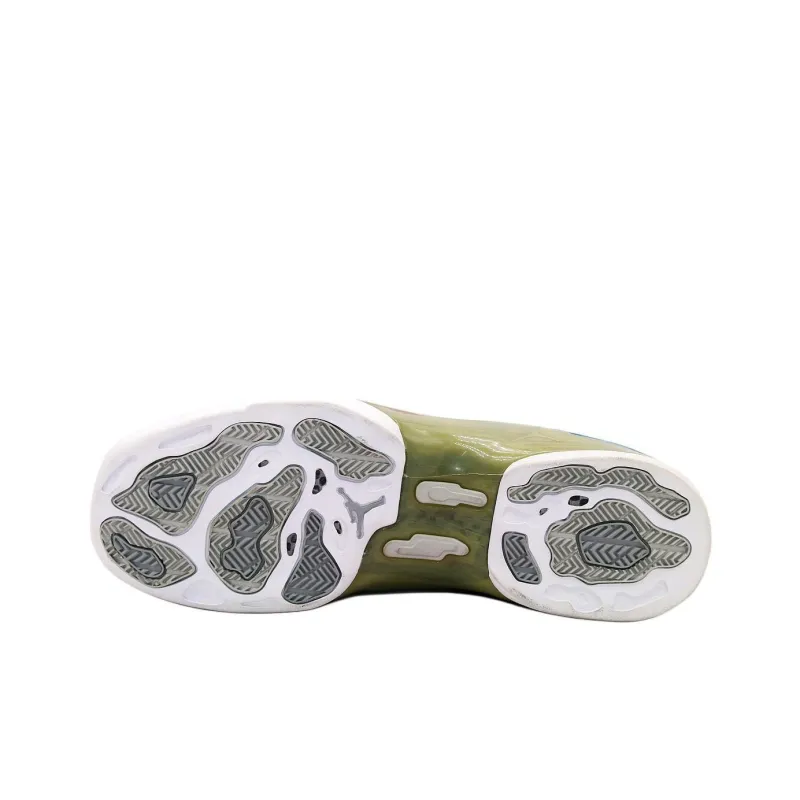Jordan Air Jordan 17 Anti-Slip Wear-Resistant Mid-Top Vintage Basketball Shoes Unisex White-3