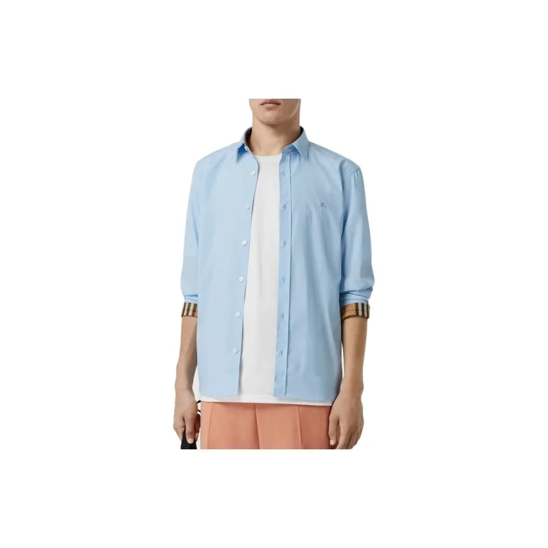 Burberry Shirt Men's Light Blue-2