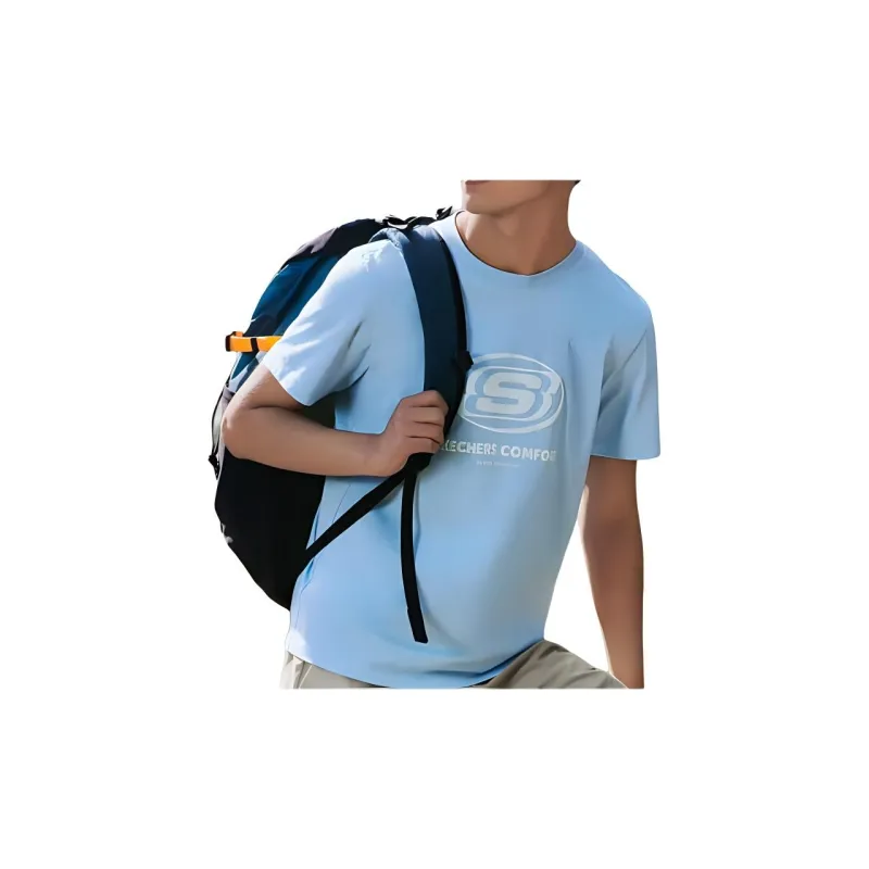 Skechers T Shirt Unisex Sky Blue-4