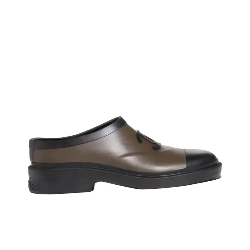 CHANEL Casual Single Shoes Women's Black Green-2