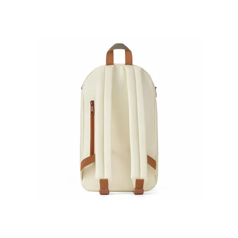 MR.ACE HOMME Nylon Backpack Medium Size Unisex Mist White/Earth Brown/Night Black-3