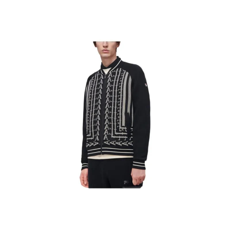 FILA Jackets Men Black-4