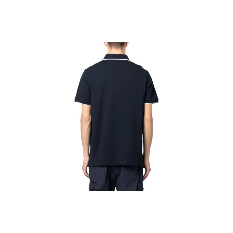 Paul & Shark Logo patch Cotton Polo Shirt-2