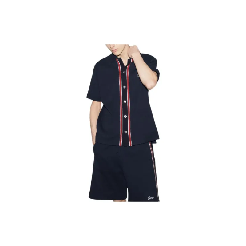 GUCCI Lido SS24 Shirt Men's Navy Blue-3