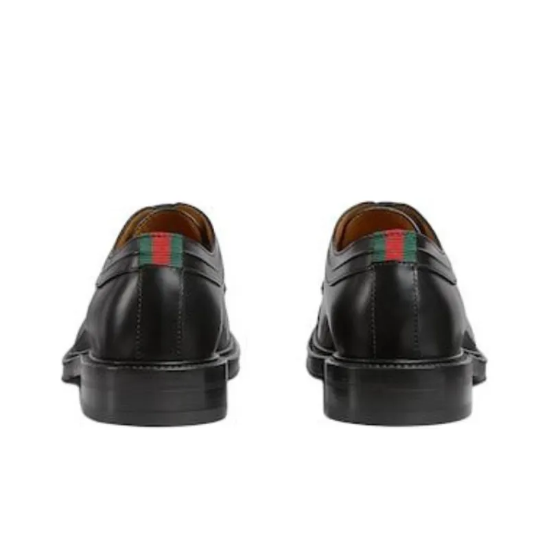 GUCCI Web Dress Shoes Men's Black-4