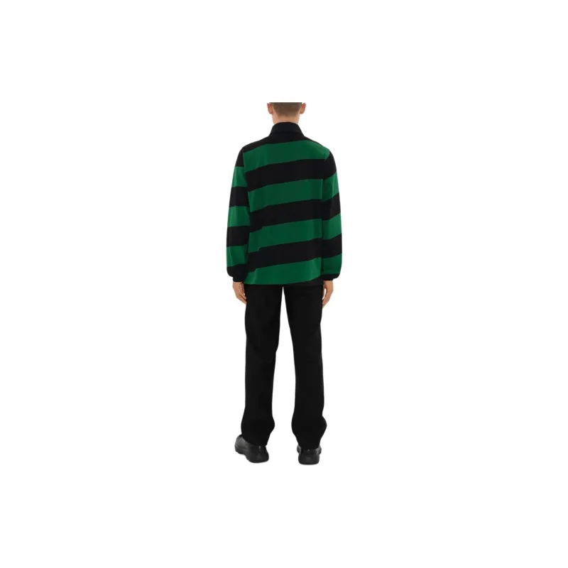 Burberry Striped Long Sleeved Polo Shirt-3