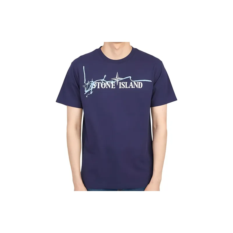 STONE ISLAND T Shirts Men Purple-4